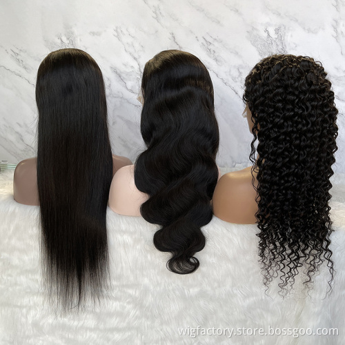 Wholesale cheap wig indian virgin remy hair, lace front wig for  black women human hair